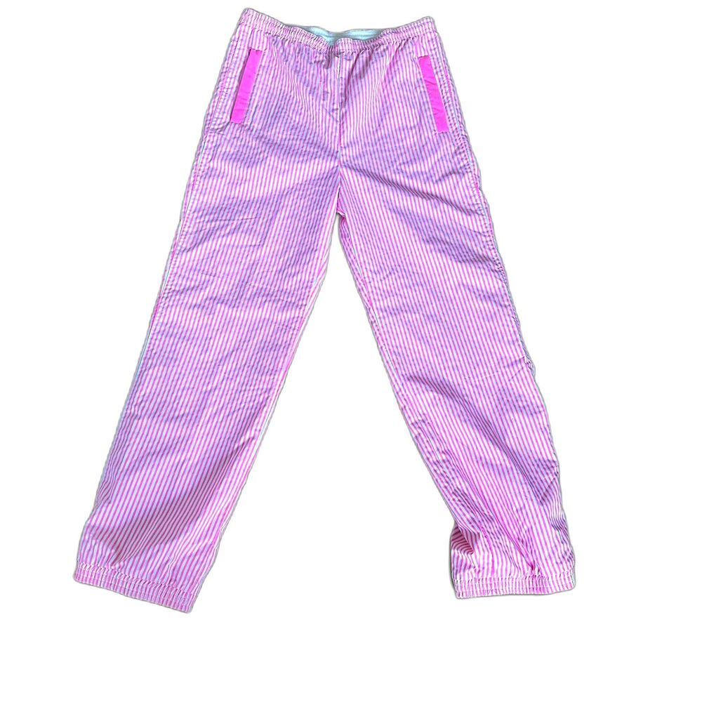 Vintage Tyrolia by Head Striped Pink & White Pants Ladies Size 10